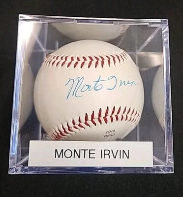 Monte Irvin Signed Autograph Rawlings Baseball JSA Auth With Case - Image 1 of 2
