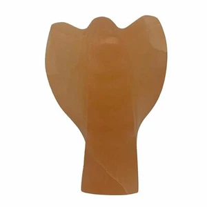 766g, 5.1"x3.3"x2.4" Orange Selenite (Satin Spar) Angel Crystal @Morocco,B9359 - Picture 1 of 12