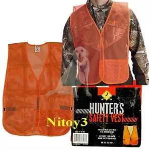Jacob Ash Hunter Sicherheitsweste - Blaze Orange Mesh Herren Einheitsgröße - Bild 1 von 1