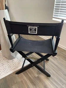 Rare Giorgio Armani Folding Directors Chair Black Hardwood Films City Frames ** - Picture 1 of 5