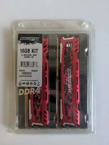 Ballistix Sport Micron 16GB Kit 2-8GB DDR4-2400 UDIMM 1.2V - Picture 1 of 2