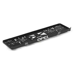 OPEL chrom 3D-Effekt Kennzeichenhalter Nummernschild - 2 Stück - Bild 1 von 3