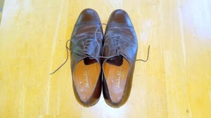 Salvatore Ferragamo Men's Size 11 D  Studio Brown Leather Lace Up Shoes - Picture 1 of 9