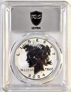 2024-S Peace dólar de plata de dos monedas conjunto de prueba inversa PR70 FS PCGS Ultra - Imagen 1 de 2