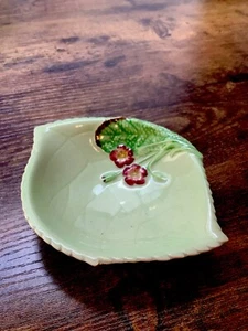 VTG Gorgeous Carlton Ware Green Apple Blossom Tray made In England - Picture 1 of 7