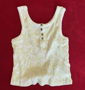 Old Navy Girl's Sleeveless Green & White Pullover Tank Top Size: S (6-7) - Picture 1 of 5