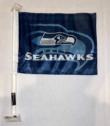 SEATTLE SEAHAWKS LOGO blue 11X14 CAR flag Rico GENUINE NFL Licensed US seller Cover