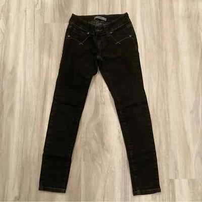 Bongo Vaqueros ajustados lavado negro niñas talla 8 Foto 1 de 4