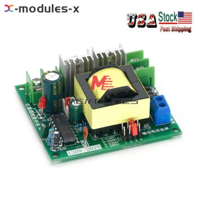 150W DC12V to AC110V 220V Home Battery Power Inverter Converter Boost Module USA - Image 1 of 4