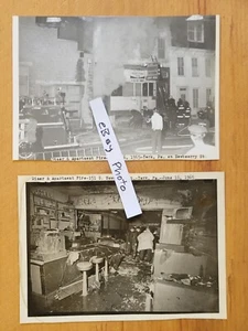 De-De Diner York PA Fire 1965 Original Pressefotos Feuerwehr D&D Newberry St - Bild 1 von 6
