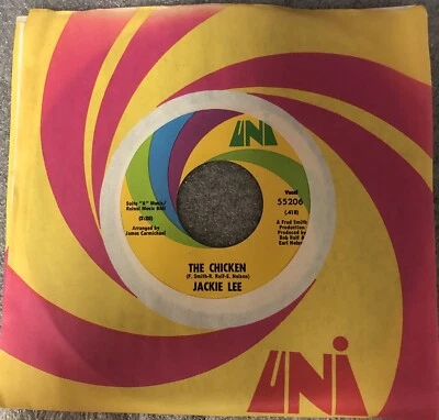 JACKIE LEE 45 The Chicken / I Love You Deep Funk UNI Label 1970 MINT - Image 1 of 2