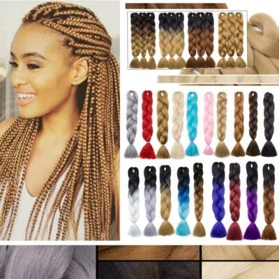 Scatola africana trecce jumbo treccia trecce come trecce vere extension capelli - Immagine 1 di 4