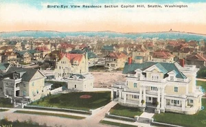Postal Vista Pájaro Residencia Sección Capitol Hill Seattle Washington - Imagen 1 de 2