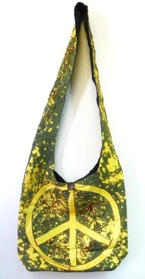 R243 Nuevo Bolso de Algodón Gota de Hombro Moderno y Artístico Hecho a Mano en Nepal Foto 1 de 2