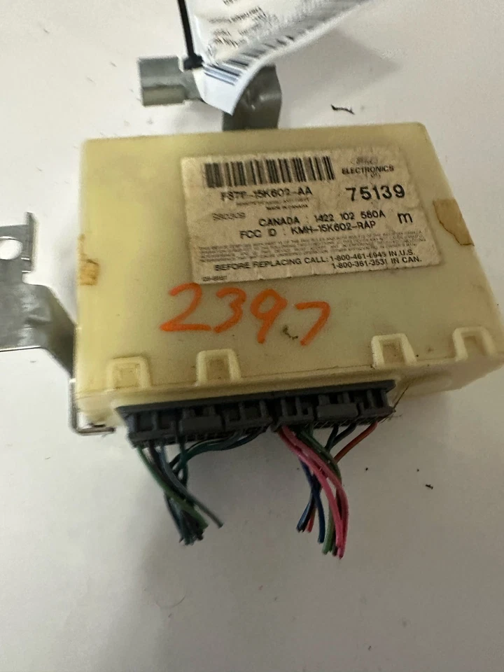98 99 00 Ford Pickup F150 módulo de control de bloqueo de robo ID F87F-15K602-AA Foto 1 de 4