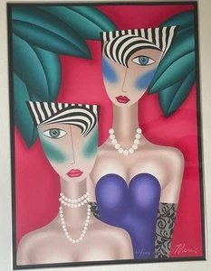 Robin Morris Original Signed Lithograph "At the Cat Club" Numbered 102/350 - Picture 1 of 2