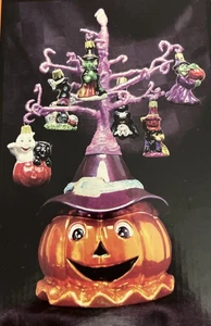 Christopher Radko Halloween Calabaza Vidrio Adorno Árbol Vampiro Bruja Fantasma 14” - Imagen 1 de 24