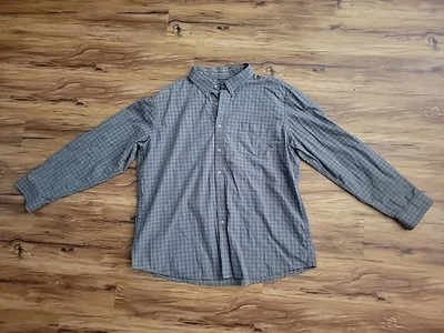 G.H. Bass Shirt- Mens XXL- Long Sleeve Button-Down Green Plaid Slim Fit - Image 1 of 3