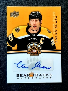 ZDENO CHARA 2023-24 UD BOSTON BRINS CENTENNIAL BEAR TRACKS AUTOS #BT-ZC 22863 - Photo 1 sur 2