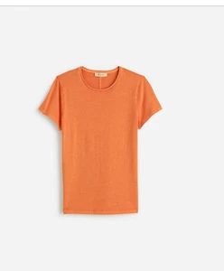 MADEWELL KURZARM Essential Slim TEE GRÖSSE LARGE APRICOT BAUMWOLLE NEU MIT ETIKETT - Bild 1 von 2