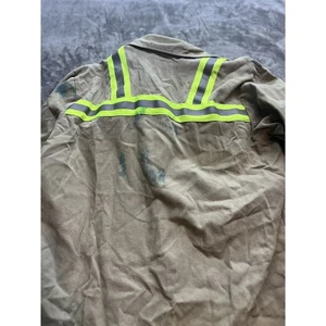 Bulwark Mens FR Shirt Large Safety Flame Resistant Long Sleeve CAT 2 *NFPA 2112 - Picture 1 of 6