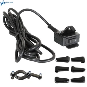 12V Handle Bar Control Switch & Mounting Bracket Winch Rocker Thumb Switch - Foto 1 di 9
