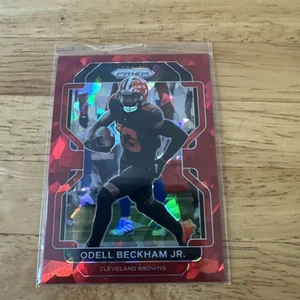 2021 Panini Prizm - Odell Beckham Jr. #261 Red Ice Prizm - Picture 1 of 2