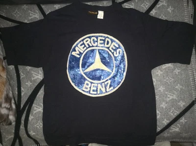 复古 COLORADO MERCEDES-BENZ 亮片黑色衬衫 | M 码中号 - 非常罕见 — 第 1/4 张图片