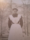 Vintage postcard of Maid at Usselby Hall?  (Unposted) Lincolnshire