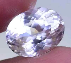 Piedra preciosa certificada de corte ovalado de zafiro blanco natural de 70 quilates con envío gratuito - Imagen 1 de 7
