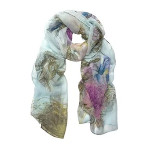Pattern Chiffon Scarf Sheer Lightweight Headband Accessory for Women Light Bl... - Picture 1 of 4