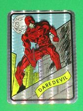 1990 MARVEL UNIVERSE SERIES 1 VENDING MACHINE PRISM STICKER #4 DAREDEVIL! 