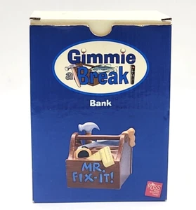 GIMME A BREAK CERAMIC TOOL BOX BANK NIB LOW PRICE GOING OUT OF BUSINESS - Picture 1 of 5