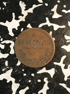 U/D Dusseldorf Germany A. Schnitzler 15 Pf. Private Notgeld Token (1 Coin Only) - Picture 1 of 3