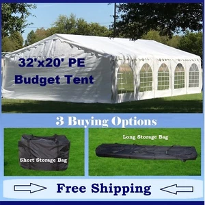 32'x20' Budget PE Wedding Party Canopy with Waterproof Top,Walls and Steel Frame - Picture 1 of 8