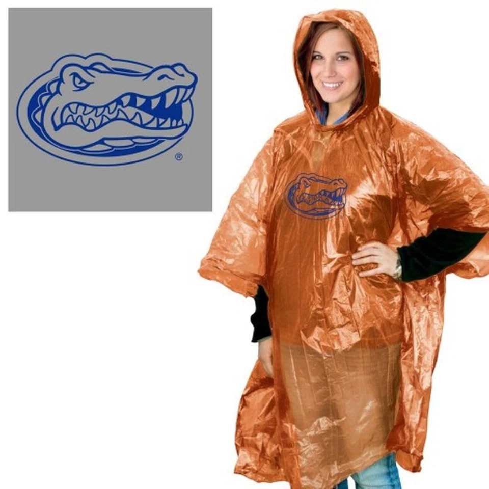 Poncho de lluvia Florida Gators talla única [NUEVO] Chaqueta NCAA Nieve Estadio Puerta trasera Foto 1 de 1
