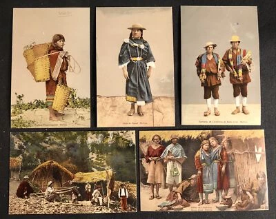 BOLIVIA 1925 5 x PPC -LOCAL PEOPLE - VF  - Image 1 of 2