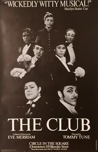 THE CLUB: A MUSICAL DIVERSION ORIGINAL OFF BROADWAY POSTER TOMMY TUNE 45 X 291/2 - Picture 1 of 1
