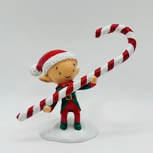 Candy Cane Elf 3.5” Resin Christmas Ornament E1-694 - Picture 1 of 6