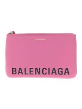 BALENCIAGA clutch bag ville pouch leather Pink 545773 5560 Y 585269 Used