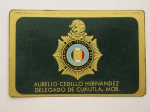 VERALTETES 1960er CUAUTLA MORELOS MEXIKO DELEGIERTER MEXIKANISCHER POLIZEIABZEICHEN POLIZEI - Bild 1 von 1