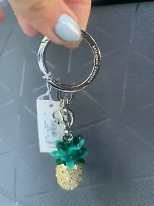Kate Spade Pineapple Pride FOB Key Chain Bag Charm K7162 New - Picture 1 of 5
