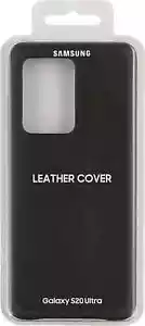 OFFICIAL ORIGINAL SAMSUNG GALAXY S20 ULTRA 5G LEATHER COVER CASE - BLACK - Picture 1 of 9