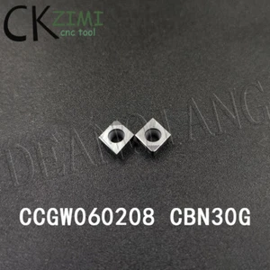 2Pcs CCGW060208 CBN30 / CCGW21.52 High hardness CNC Boron Nitride Diamond Insert - Imagen 1 de 6
