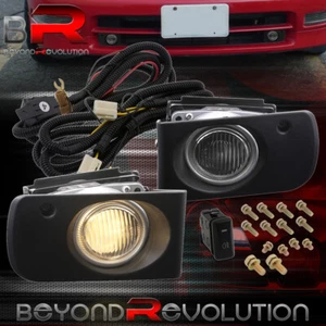 For 1994-1997 Integra Smoked Bumper Fog Light Lamp + Switch + Harness + Bezels - Picture 1 of 6
