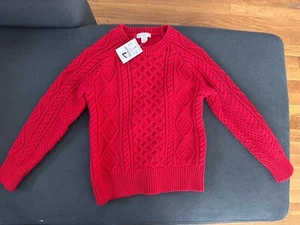 J.Crew Factory Kids' cable-knit fisherman sweater Size Xs - Picture 1 of 6