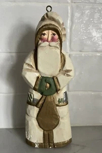 P. Schifferl Winter White Besnickel  Santa Christmas Ornament with Bag 7” *Fair* - Picture 1 of 21
