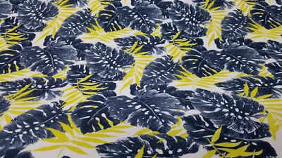 Tela de lycra y spandex estampado tropical 58"" por yarda 58 pulgadas de ancho  Foto 1 de 4