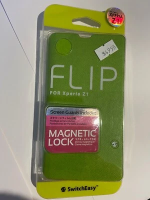 Funda plegable Sony Ericsson Xperia Z1 verde lima de SwitchEasy SW-FLIPXPZ1-GN/01/KS Foto 1 de 2