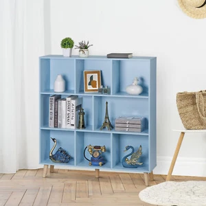 HomGarden Open Shelf Bookcase Display Cabinet Rack with Legs 8 Cubes Books - Picture 1 of 20